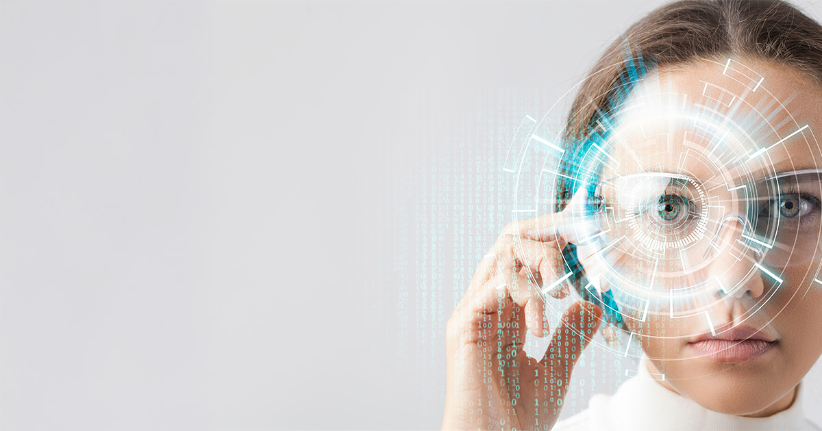 Futuristische Smart-Brille