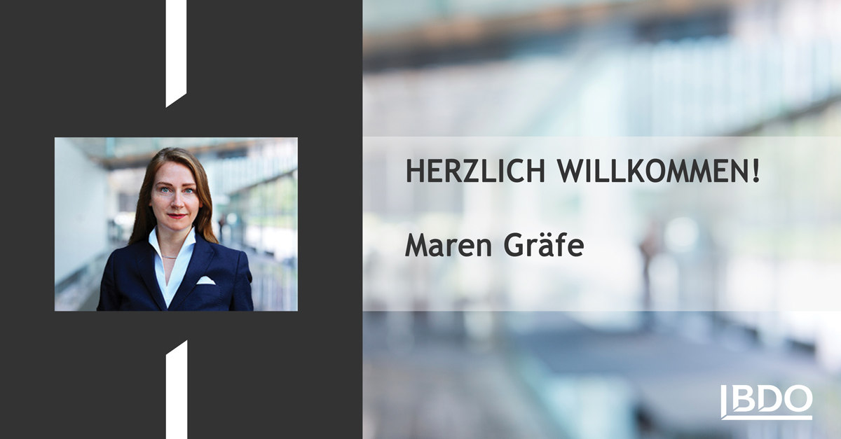 Herzlich Willkommen Maren Gräfe bei BDO